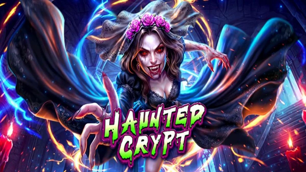 Tampilan visual cerah dan penuh warna dari slot Candy Rush dengan simbol permen di grid 7x7.
