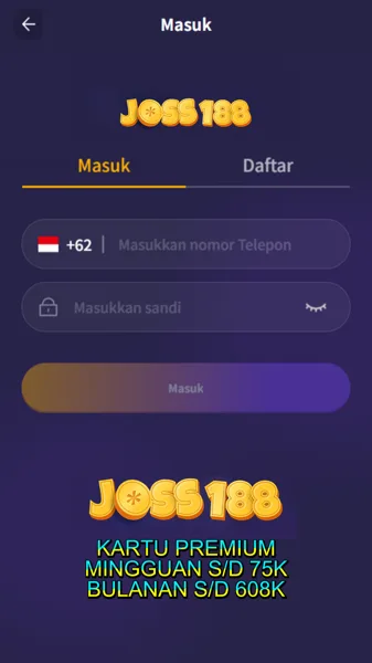 JOSS188 Bonus Member Baru 100%